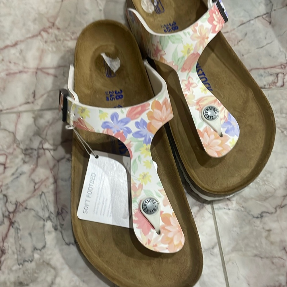 Birkenstock gizeh vegan floral pattern new - Picture 5 of 8
